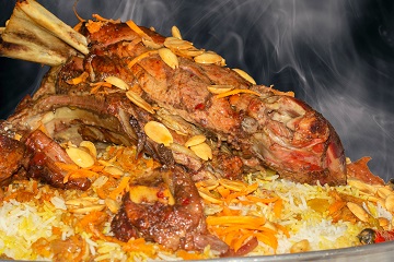 Quarter Lamb Roast & 3 Whole Chickens With Rice 15 People